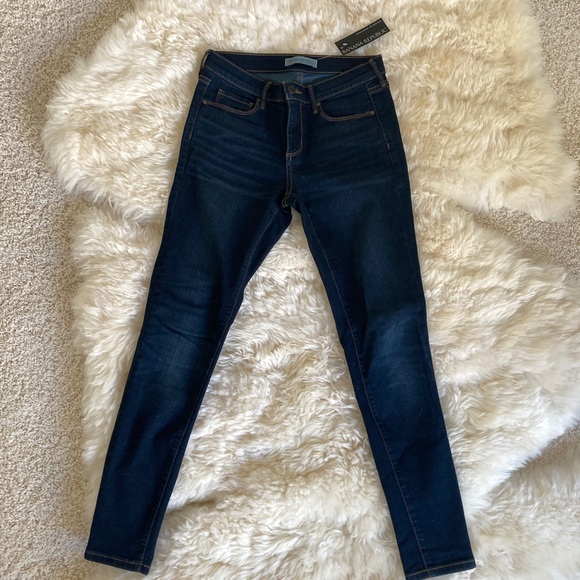 NWT banana republic dark blue skinny denim jeans size 26 - Picture 4 of 10